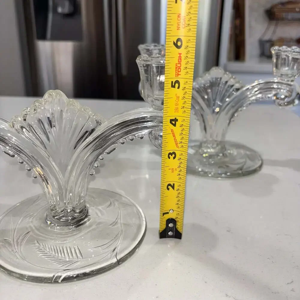 Vintage Tiffin-Franciscan June Night Double Light Candlestick Holders